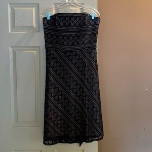 Ann Taylor Loft strapless lace dress size 12